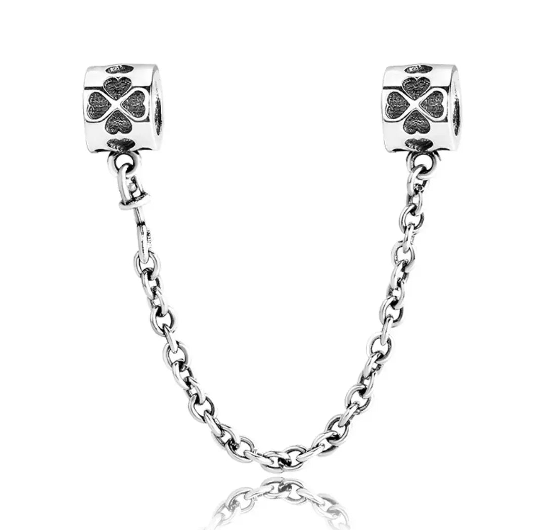 S925 Sterling Silver Safety Chain Charm, DIY Charm, Charm for Bracelet Kozy Lumiere