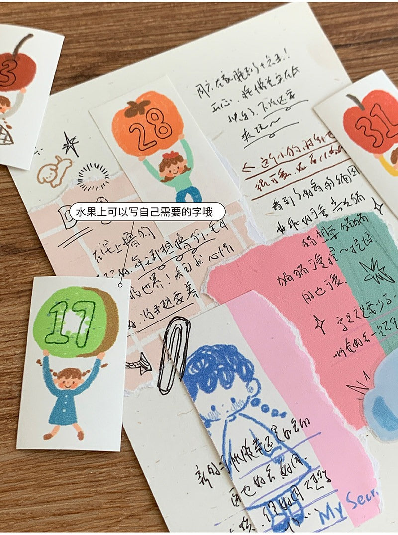 A-Zhu Label Sticker Roll - Die-Cut Writing Paper image 4