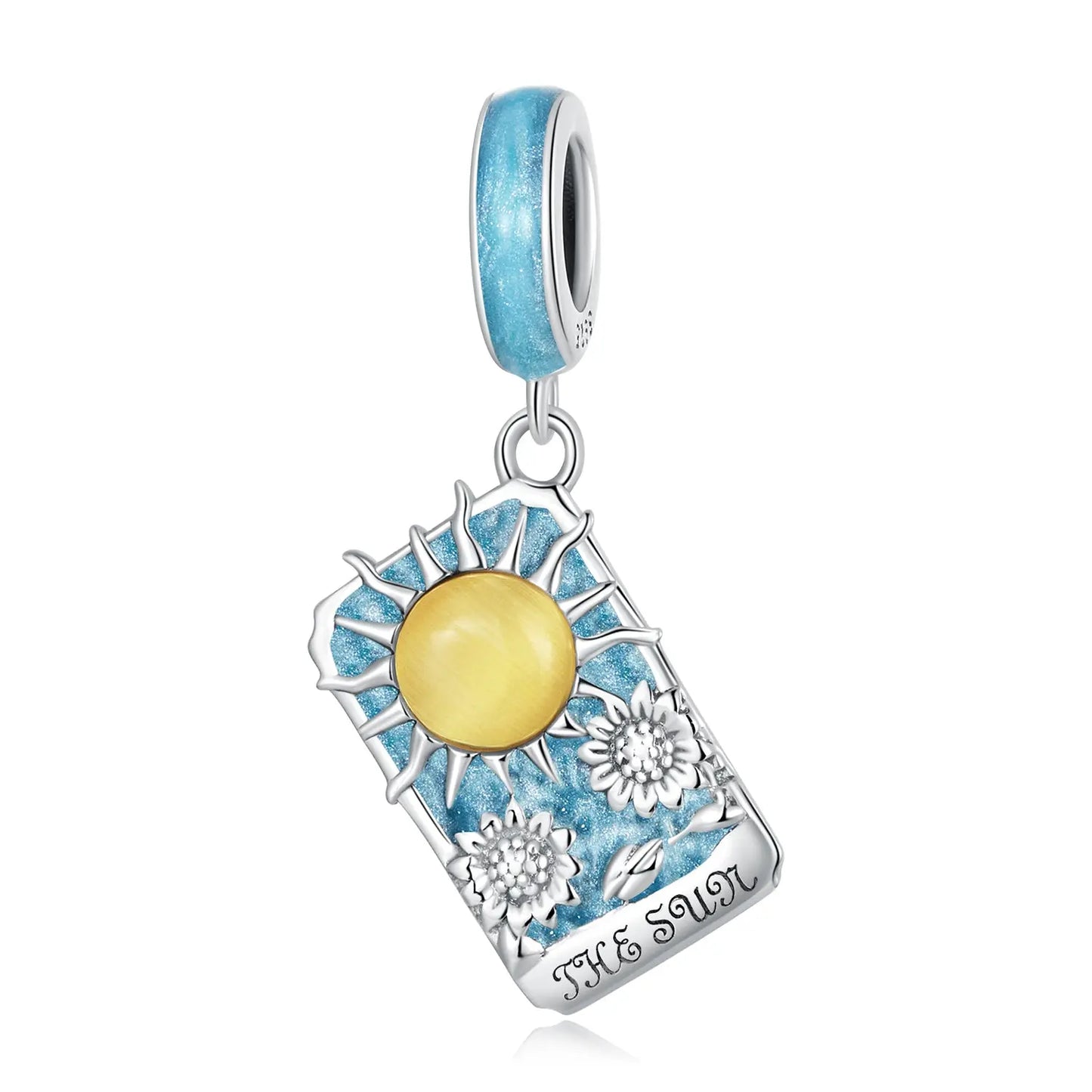 Tarot Card Dangle Charm in Sterling Silver Kozy Lumiere