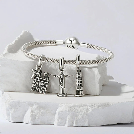 Jesus Dangle Charm in Sterling Silver Kozy Lumiere