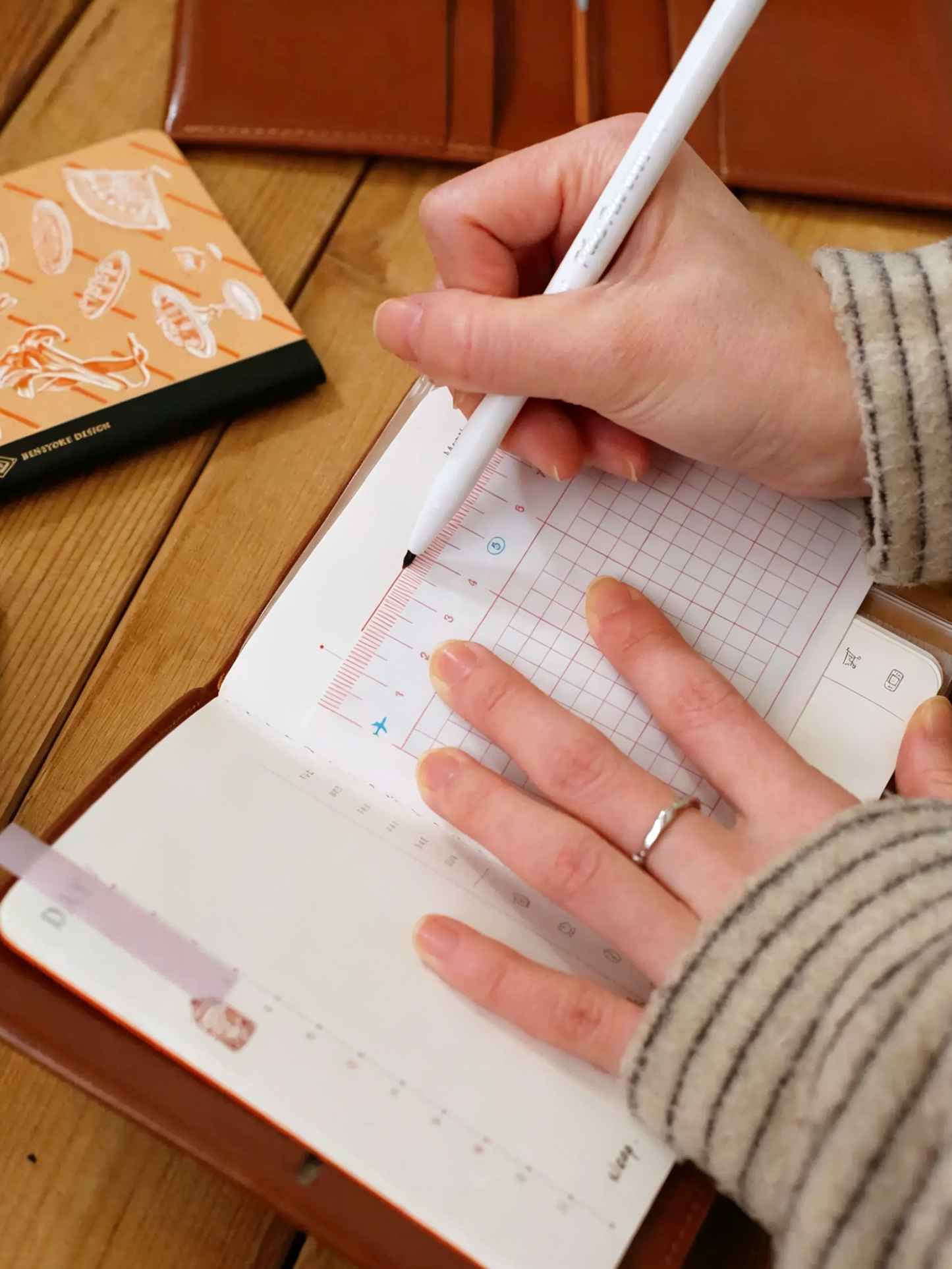 TN Writing Board Divider Ruler Bookmark for Traveler's Notebook