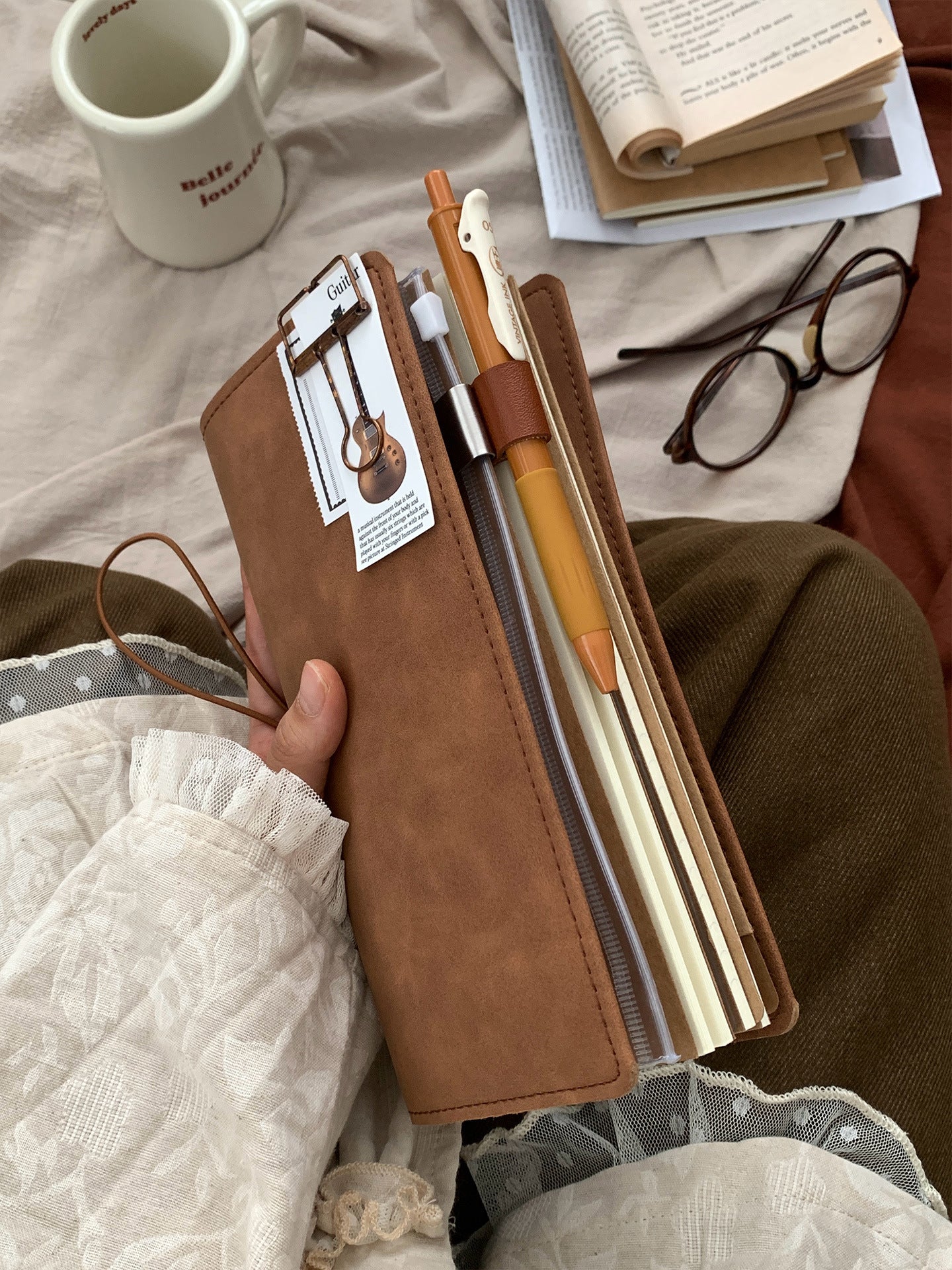 Open standard TN notebook set with inserts for planners journals and creative notes