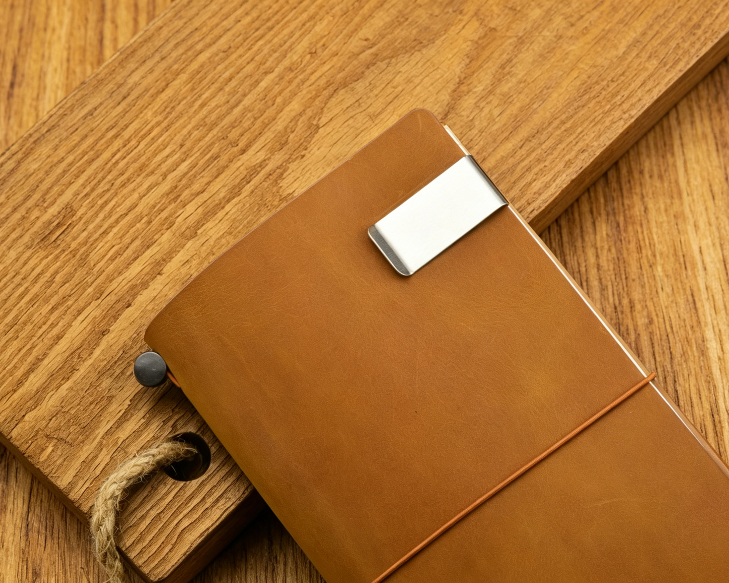 Stainless Steel or Brass Pen Clip | Vintage Metal Pen Holder for Traveler's Notebook