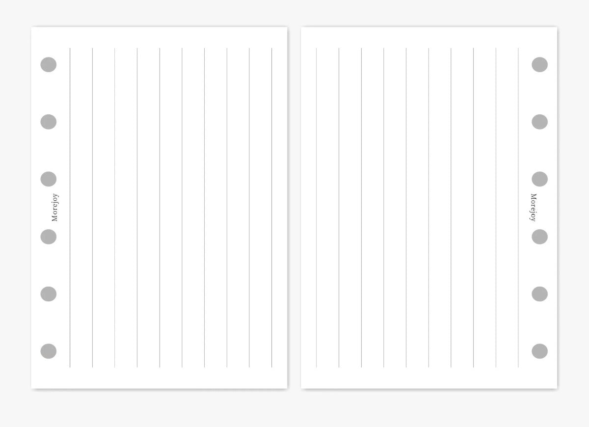 A7 Pocket Size Planner Insert Refill — Blank + Timeline + Daily/Weekly/Monthly Pages — 120gsm, 80 × 120 mm