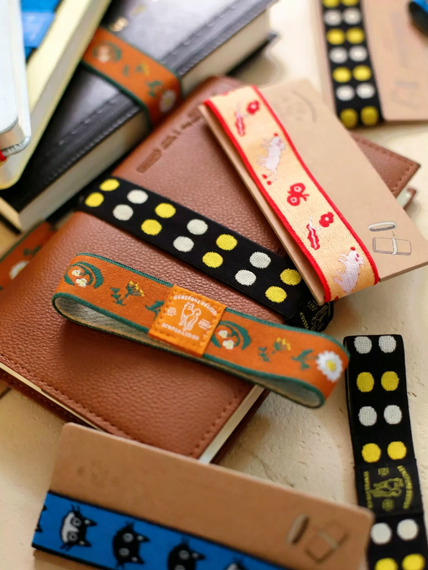 Printed Journal Elastic Band for Notebooks and Planners