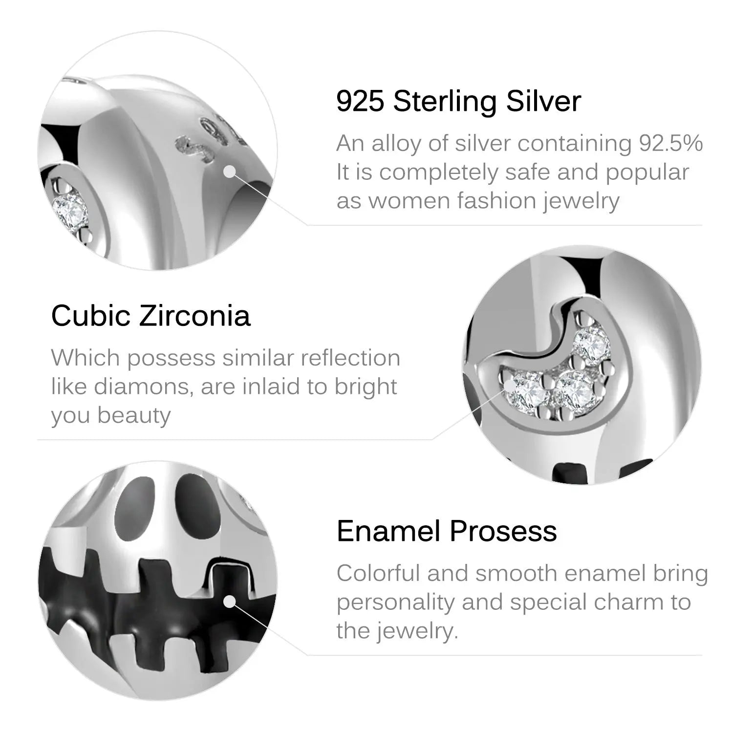 Pumpkin Charm Bead in Sterling Silver Kozy Lumiere