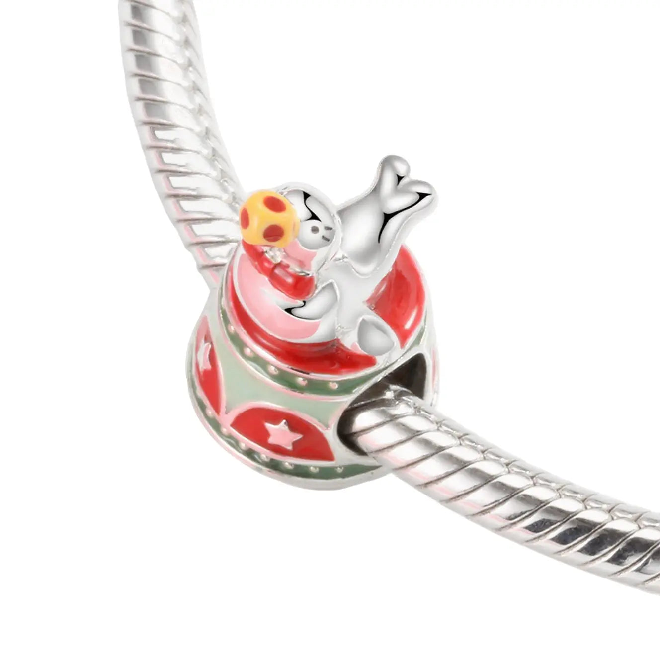 Seal Charm Bead in Sterling Silver Kozy Lumiere