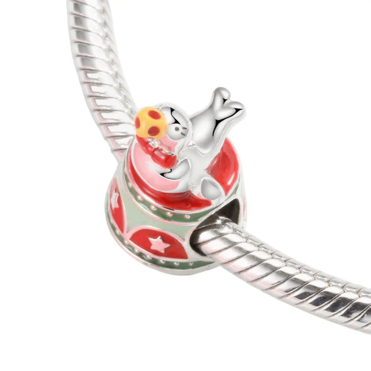 Seal Charm Bead in Sterling Silver Kozy Lumiere