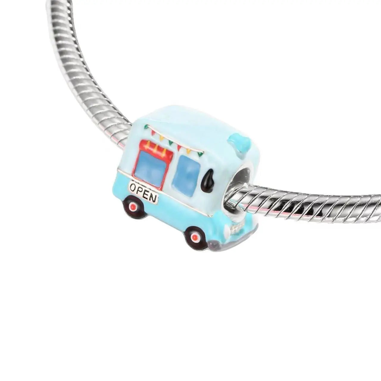Shop Van Charm Bead in Sterling Silver Kozy Lumiere