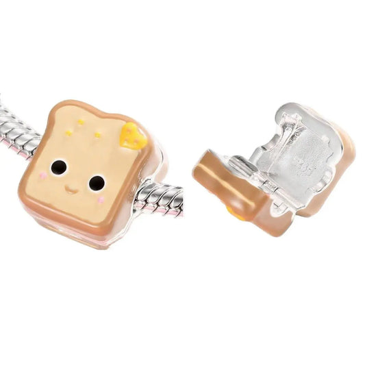 Bread Clip Charm in Sterling Silver Kozy Lumiere