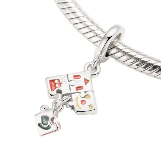 Puzzle Dangle Charm in Sterling Silver Kozy Lumiere