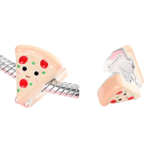 Pizza Clip Charm in Sterling Silver Kozy Lumiere