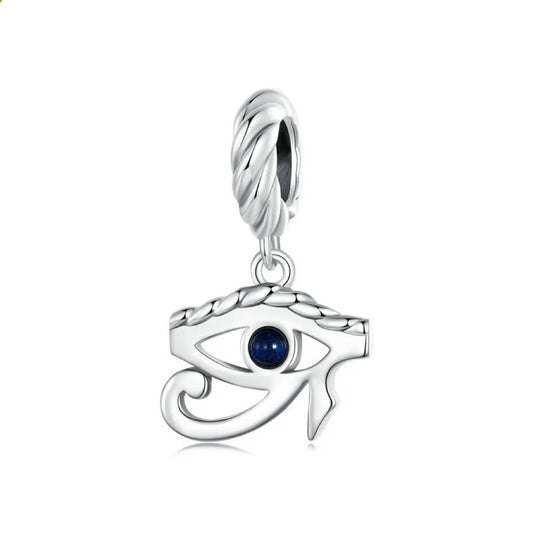 Eye of Horus Dangle Charm in Sterling Silver Kozy Lumiere