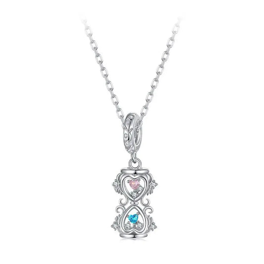 Hourglass Dangle Charm in Sterling Silver Kozy Lumiere