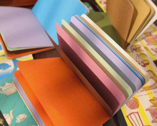 Vintage Colored Blank TN Inserts for Traveler's Notebook