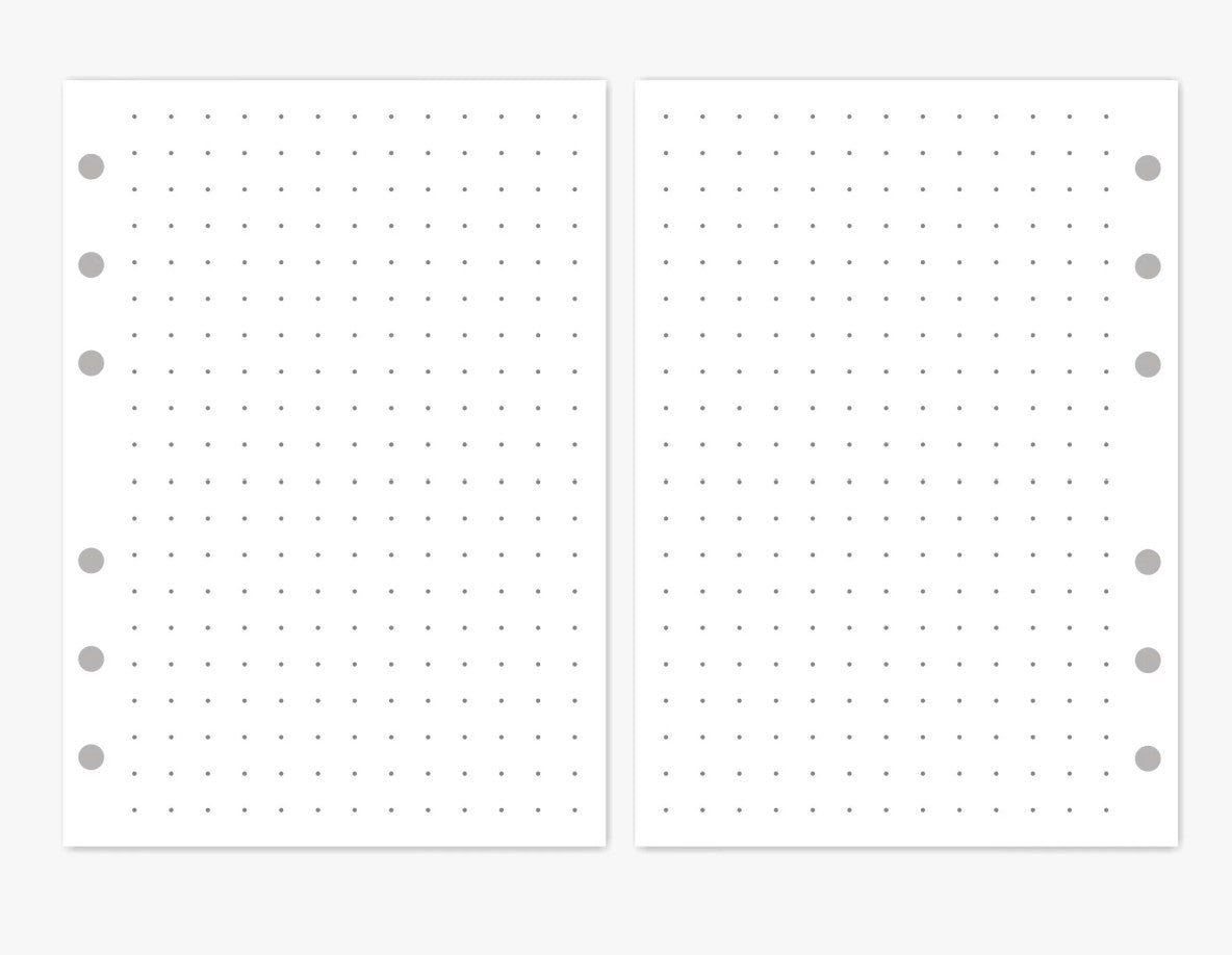 M5/A8 Planner Insert Refill — Blank + Timeline + Daily/Weekly/Monthly Pages — 120gsm, 74 × 105 mm