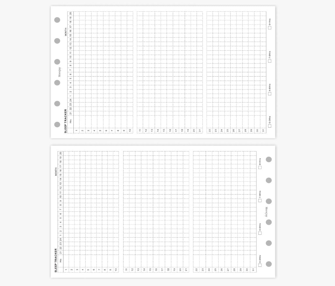 A7 Pocket Size Planner Insert Refill — Blank + Timeline + Daily/Weekly/Monthly Pages — 120gsm, 80 × 120 mm