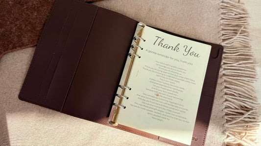 Mindful Living Planner Kit: A5 Awareness Journal & Planner Insert Pages BROWN