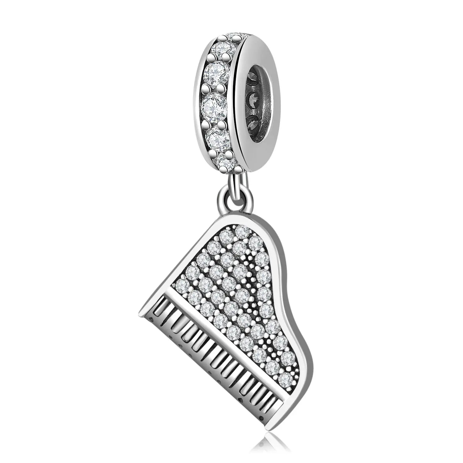 Piano Dangle Charm in Sterling Silver Kozy Lumiere