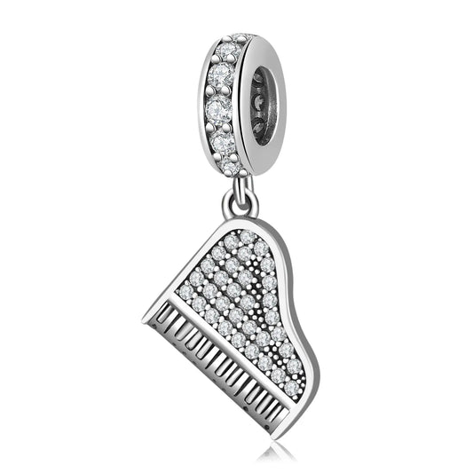 Piano Dangle Charm in Sterling Silver Kozy Lumiere