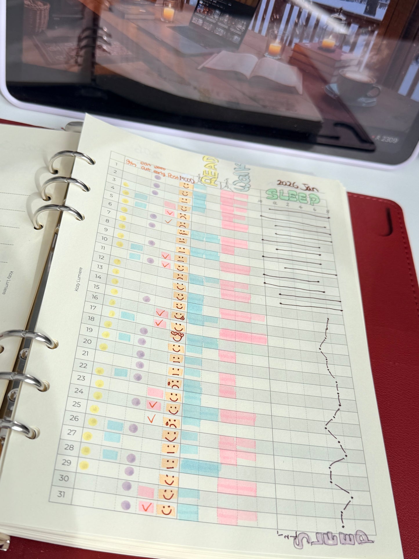 Mindful Living Planner Kit: A5 Awareness Journal & Planner Insert Pages WHITE