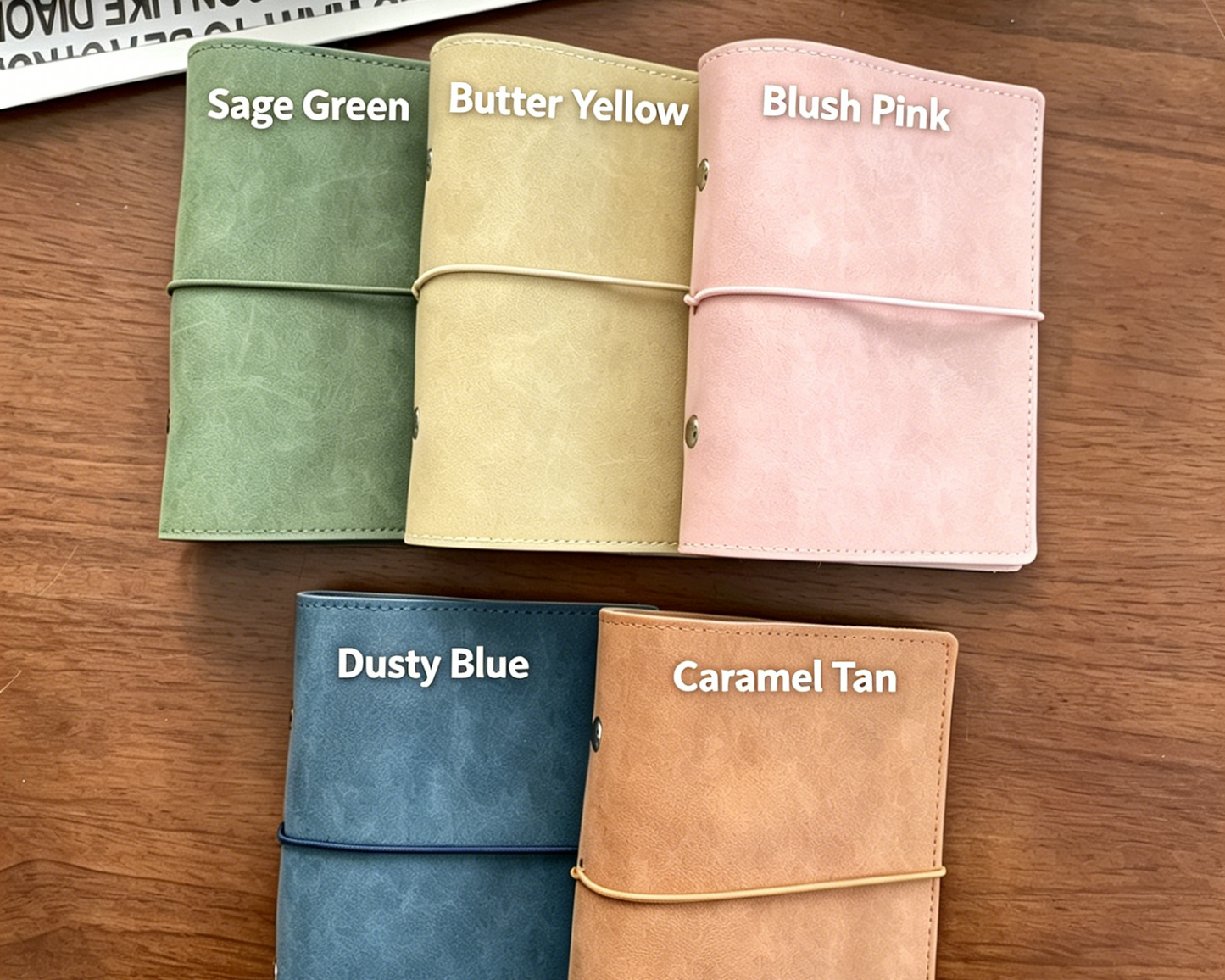 PU Leather Ring Binder | M5/A6/A7/Personal | Vintage Blank Journal for Travel (Faux Leather, Not Real Sheepskin)