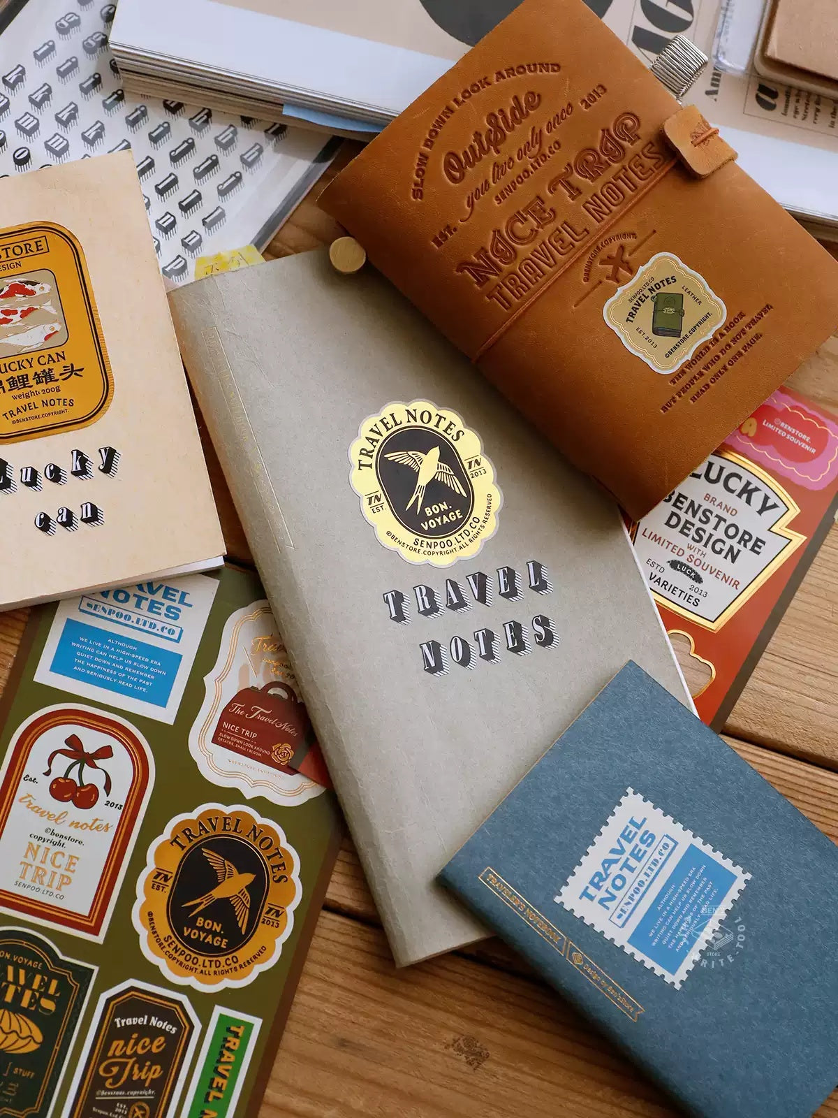 Vintage Waterproof Letter Label Stickers for Journaling