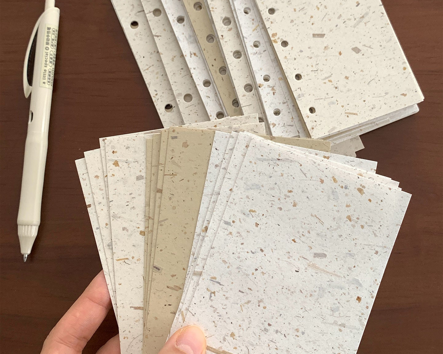 Forest Fiber series loose leaf binder inserts with specialty paper refills