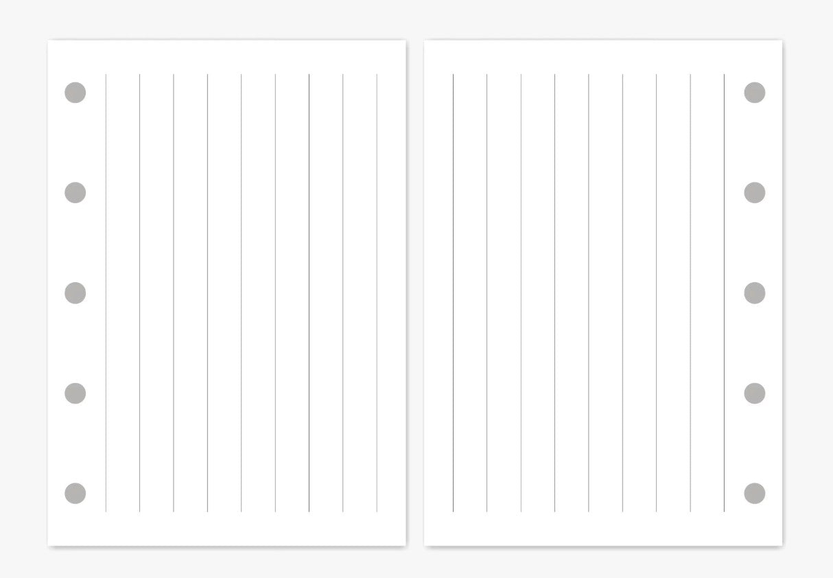 M5/A8 Planner Insert Refill — Blank + Timeline + Daily/Weekly/Monthly Pages — 120gsm, 74 × 105 mm