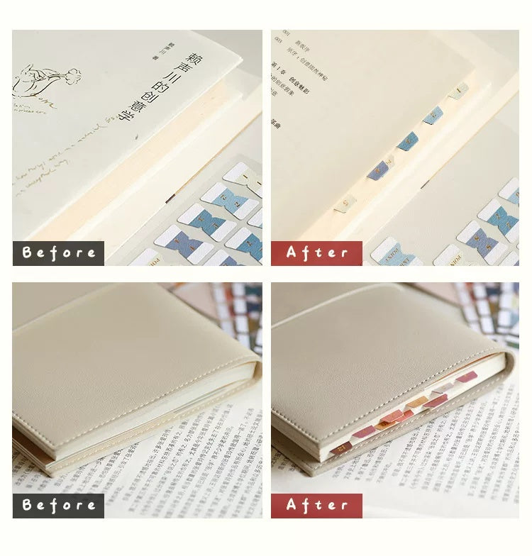 Vintage Gold Foil Writable Index Tab Stickers for Planners