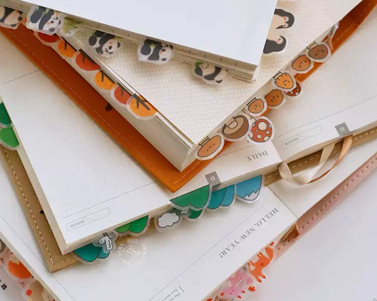 Forest Style Decorative Index Tab Stickers for Journals