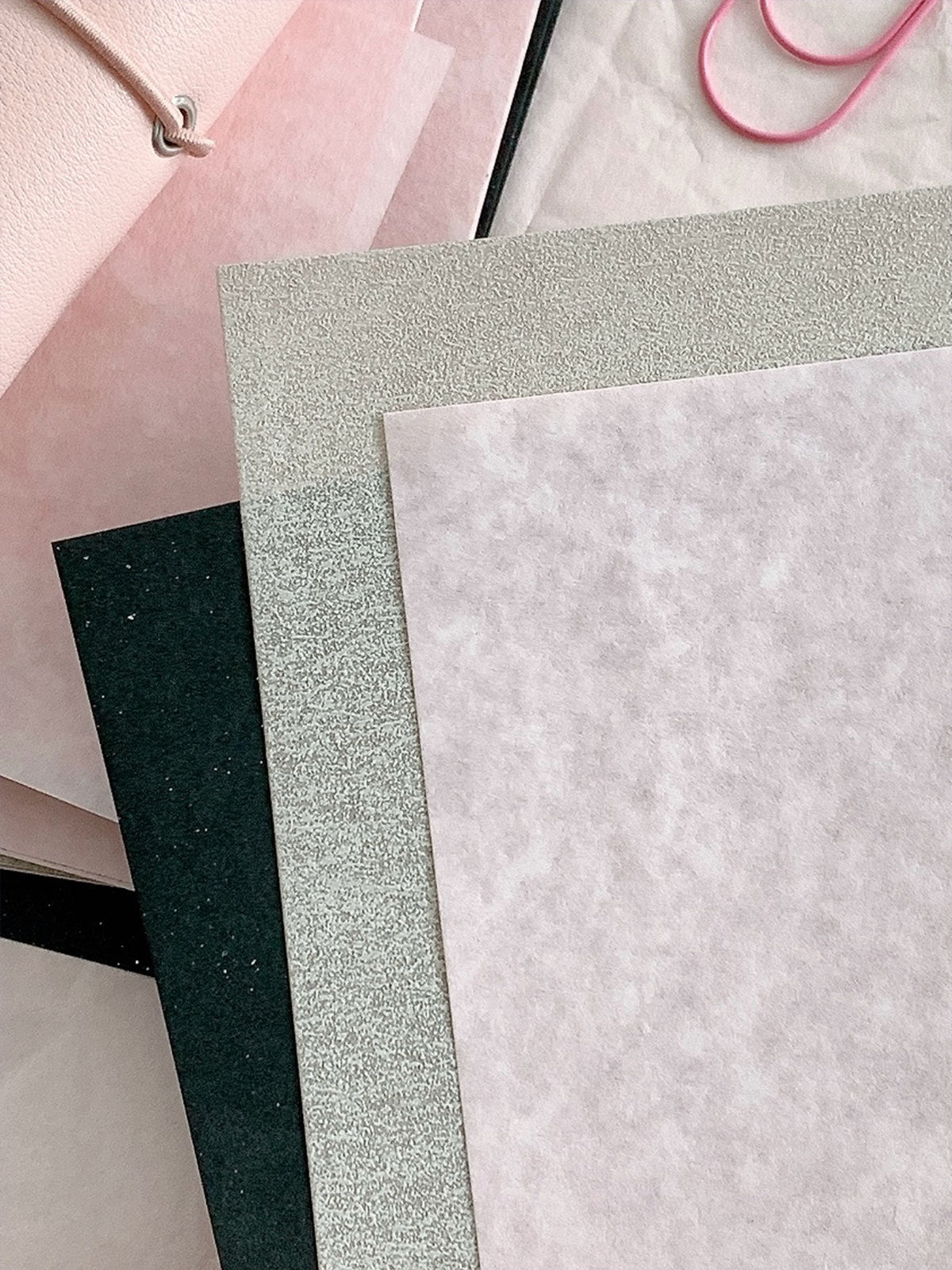 Soft rose specialty planner refill paper for journals notes and ring binders