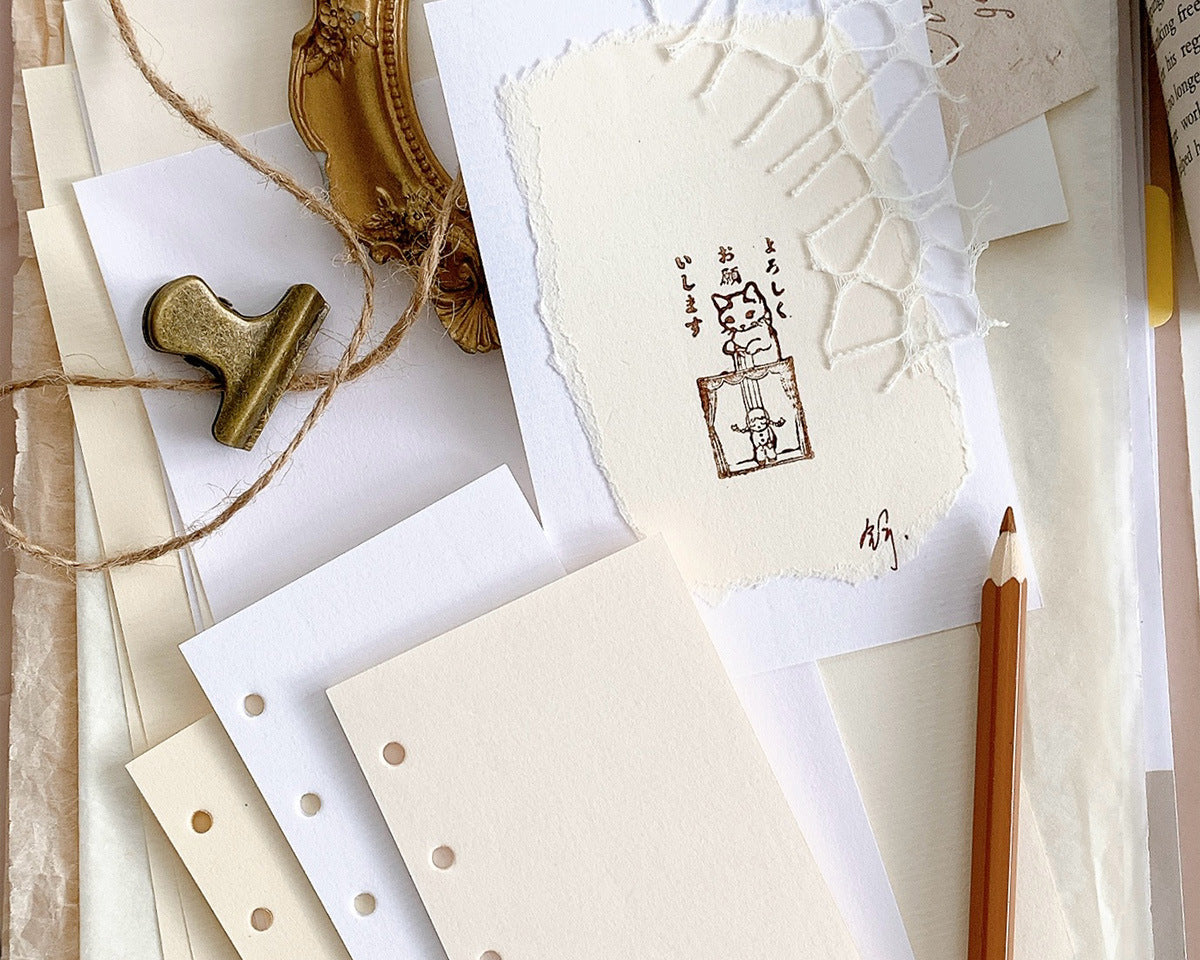 Blank Paper series planner inserts for ring binders and creative journaling