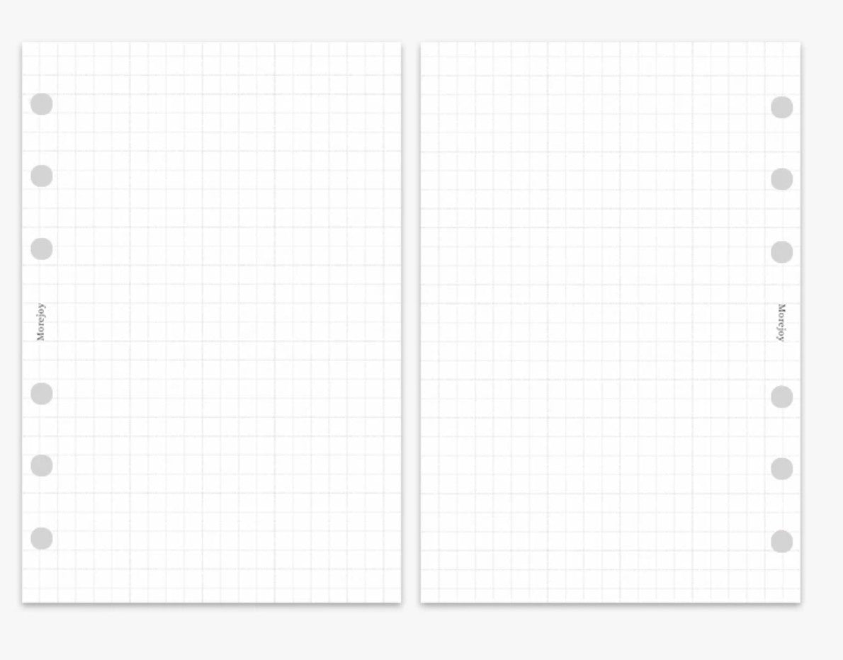 A6 Planner Insert Refill — Blank + Timeline + Daily/Weekly/Monthly Pages — 120gsm, 105 × 148 mm