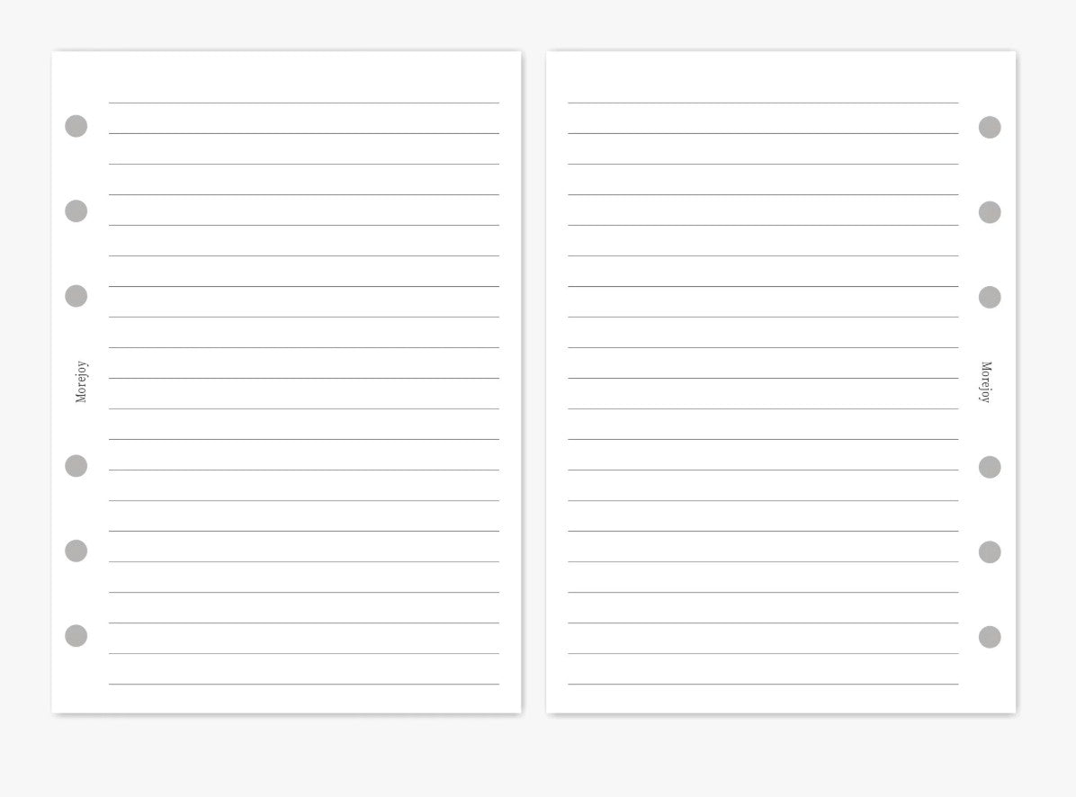 Personal Size Planner Insert Refill — Blank + Timeline + Daily/Weekly/Monthly Pages — 120gsm, 95 × 173 mm