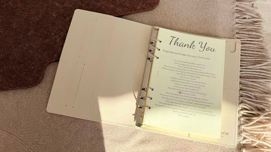 Mindful Living Planner Kit: A5 Awareness Journal & Planner Insert Pages WHITE