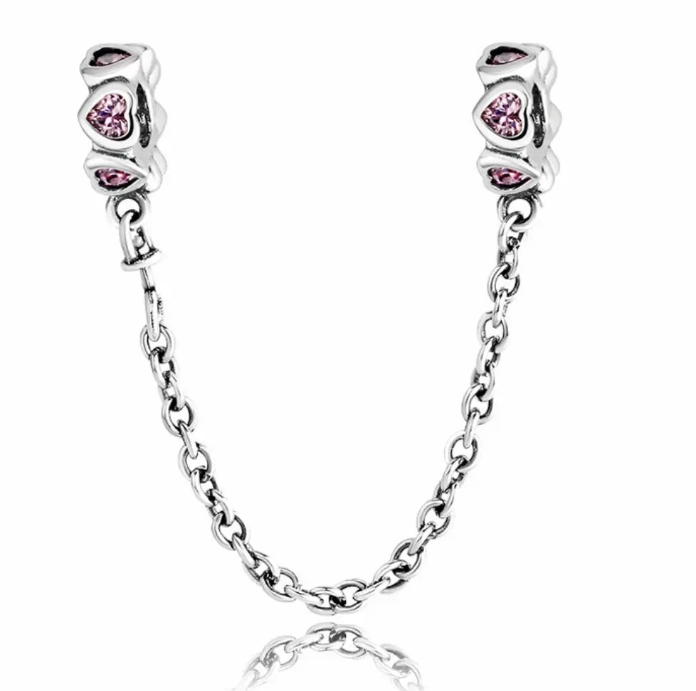 S925 Sterling Silver Safety Chain Charm, DIY Charm, Charm for Bracelet Kozy Lumiere