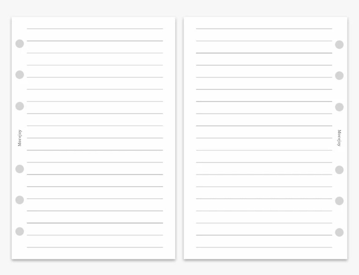 A6 Planner Insert Refill — Blank + Timeline + Daily/Weekly/Monthly Pages — 120gsm, 105 × 148 mm