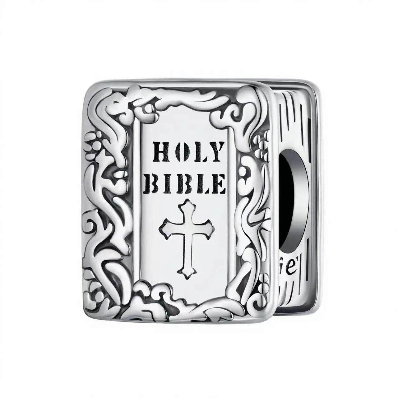 Bible Charm Bead in Sterling Silver Kozy Lumiere