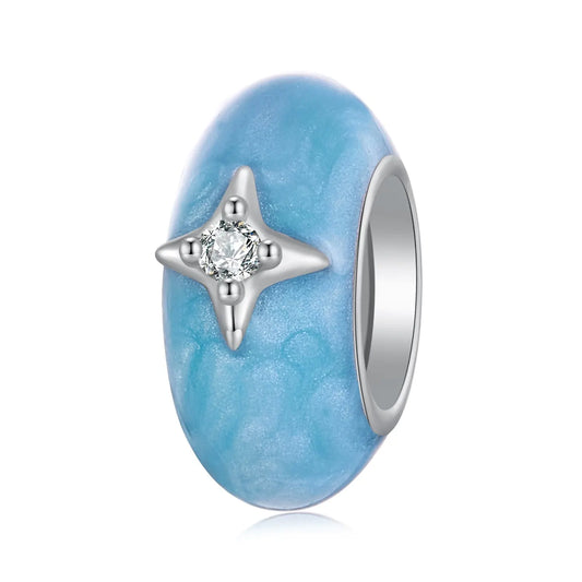 Sterling Silver Star River Spacer Charm Kozy Lumiere