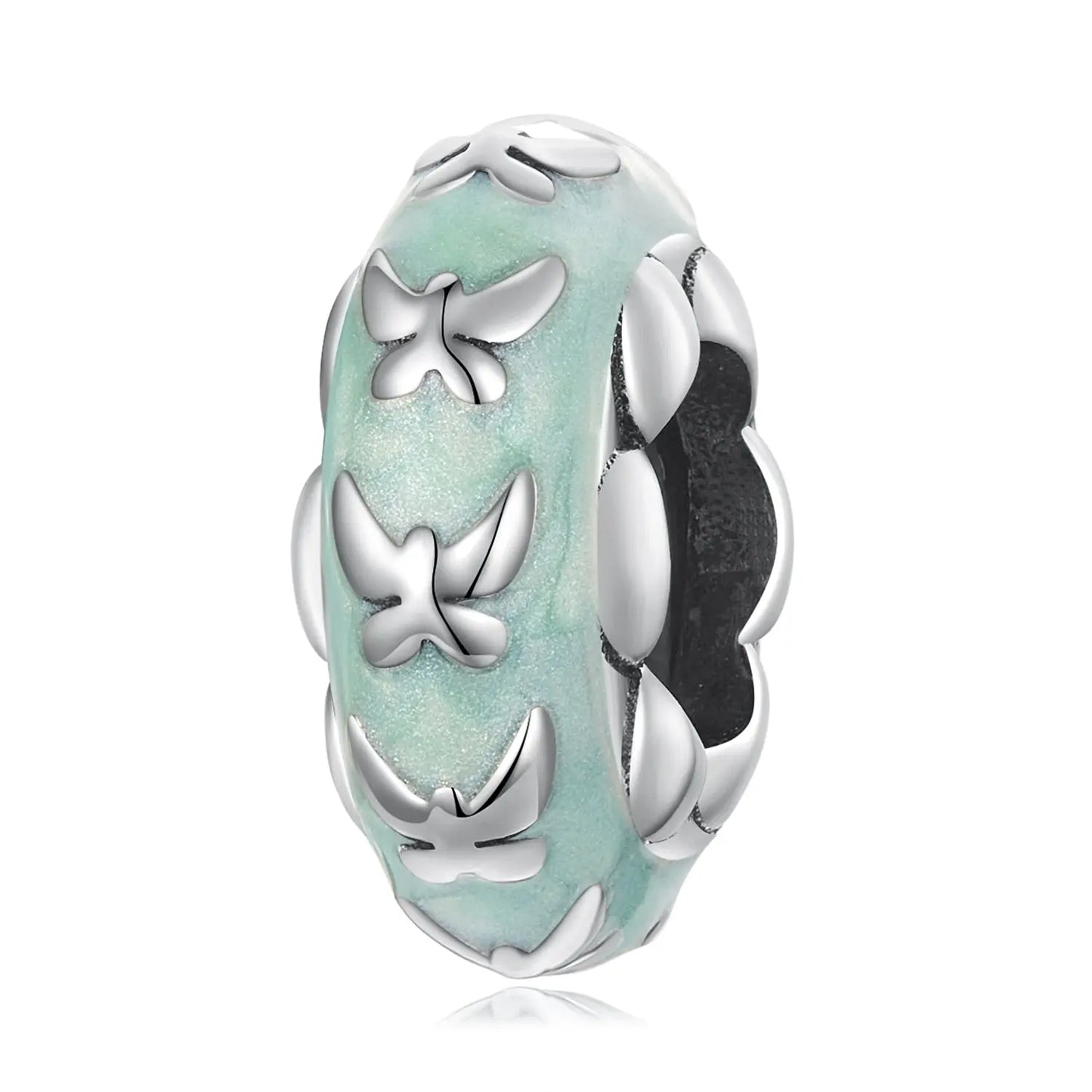 Sterling Silver Butterfly Spacer Charm Kozy Lumiere