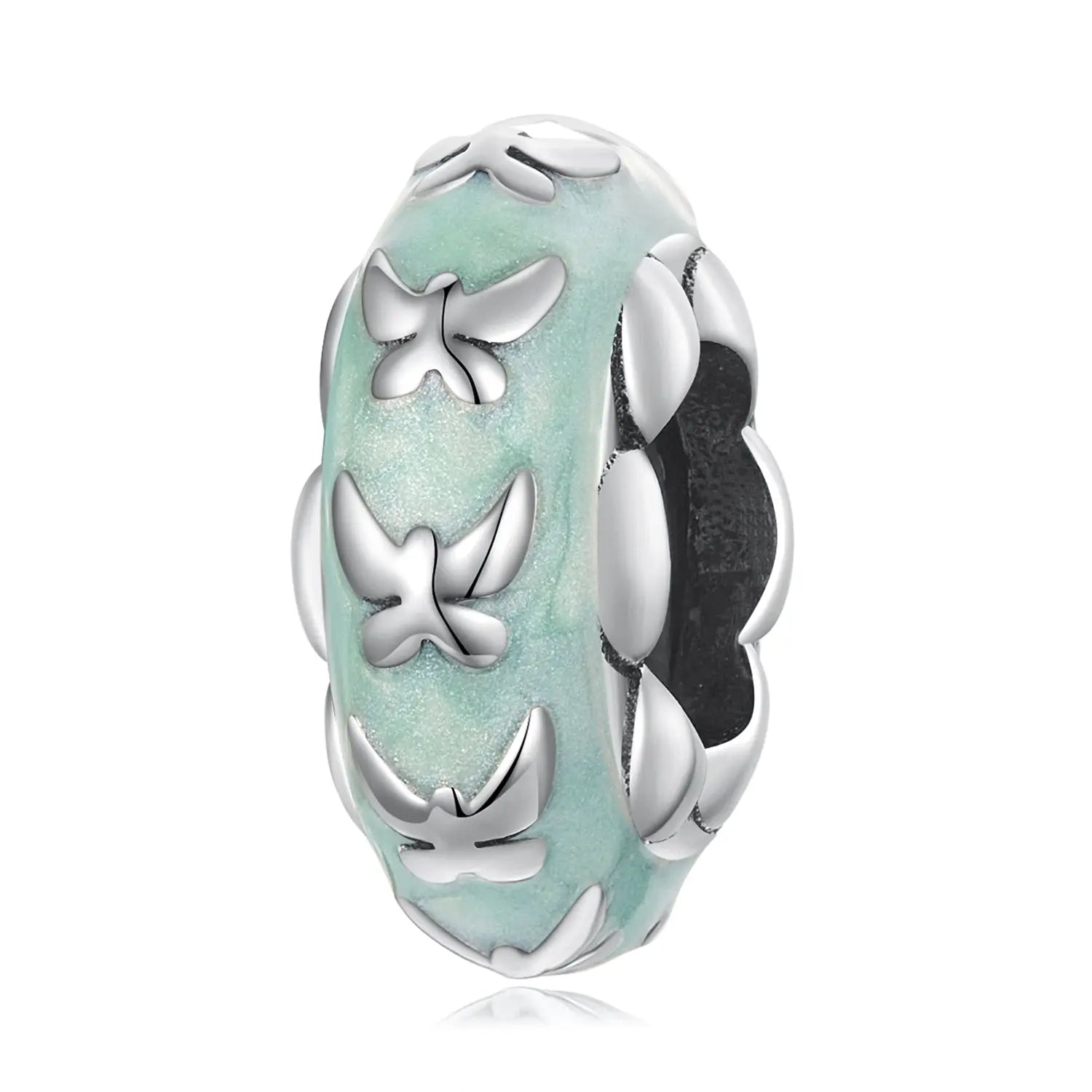Sterling Silver Butterfly Spacer Charm Kozy Lumiere