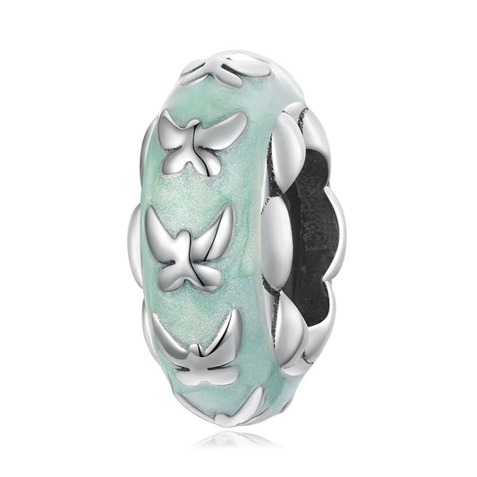 Sterling Silver Butterfly Spacer Charm Kozy Lumiere