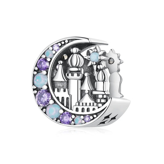 Magic Castle Charm Bead in Sterling Silver Kozy Lumiere