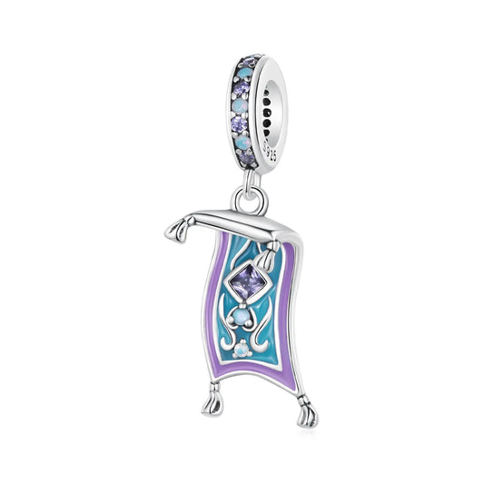 Magic Carpet Dangle Charm in Sterling Silver Kozy Lumiere