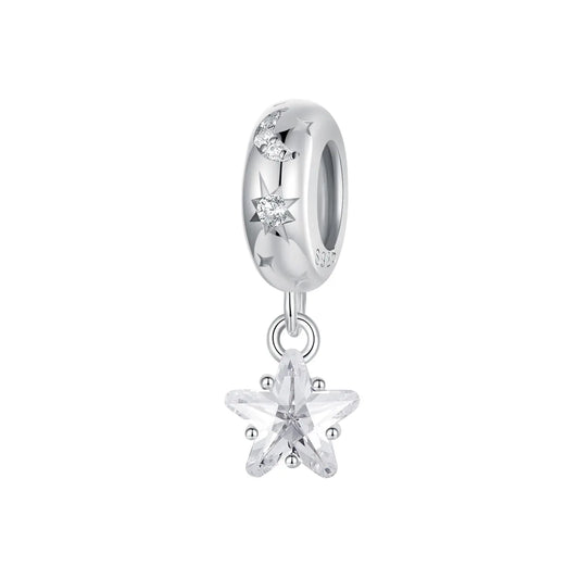 Star Spacer Charm Bead in Sterling Silver Kozy Lumiere