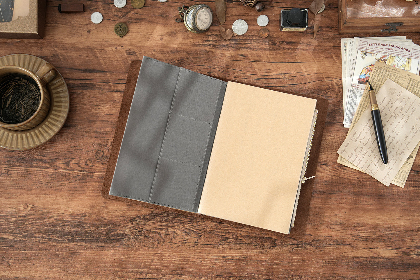 Durable Canvas Zipper Pouch for TN | Multi-Pocket Organizer & Cardholder | Travel Journal Must-Have Accessory