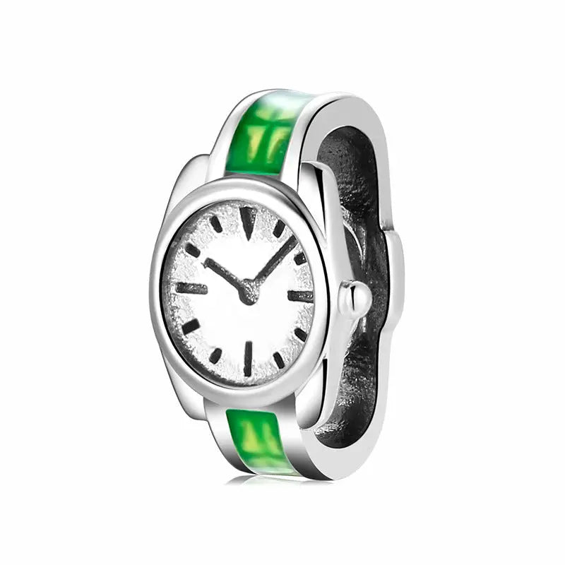 Watch Charm Bead in Sterling Silver Kozy Lumiere