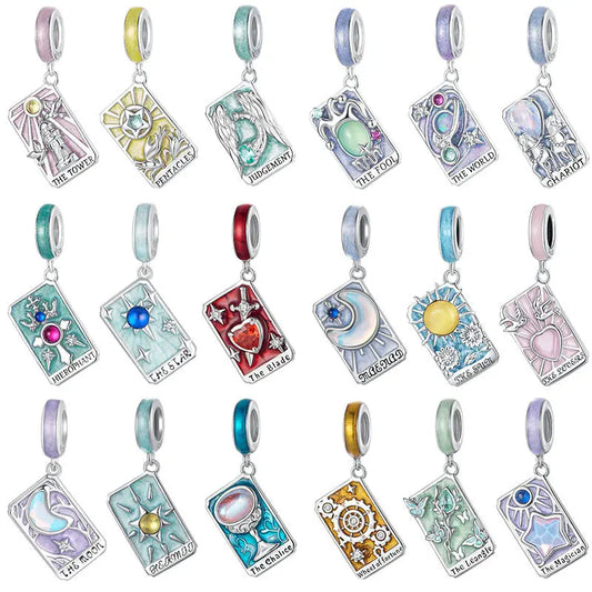 Tarot Card Dangle Charm in Sterling Silver Kozy Lumiere