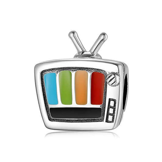 TV Charm Bead in Sterling Silver Kozy Lumiere